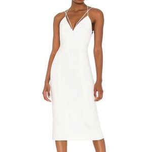 Sexy white midi dress perfect for brides! Worn once, new condition.